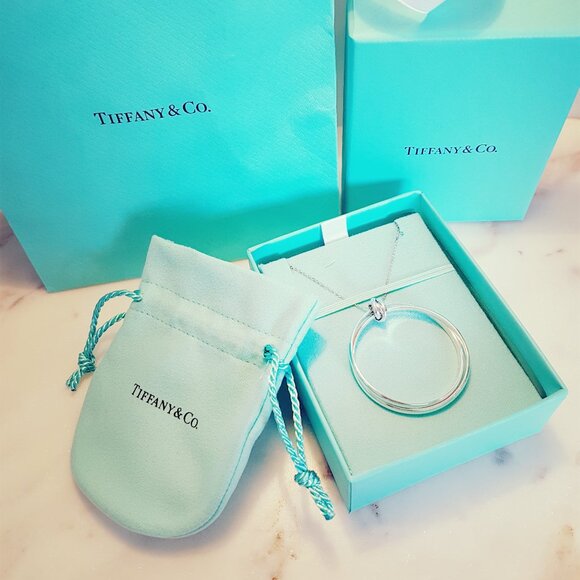 Tiffany & Co. Sterling Silver Paloma Picasso Melody Circle Necklace Large - Picture 1 of 3
